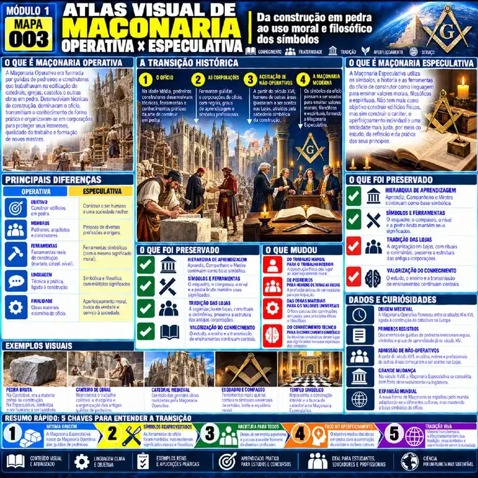 Mapa visual 03 do Atlas Visual da Maçonaria