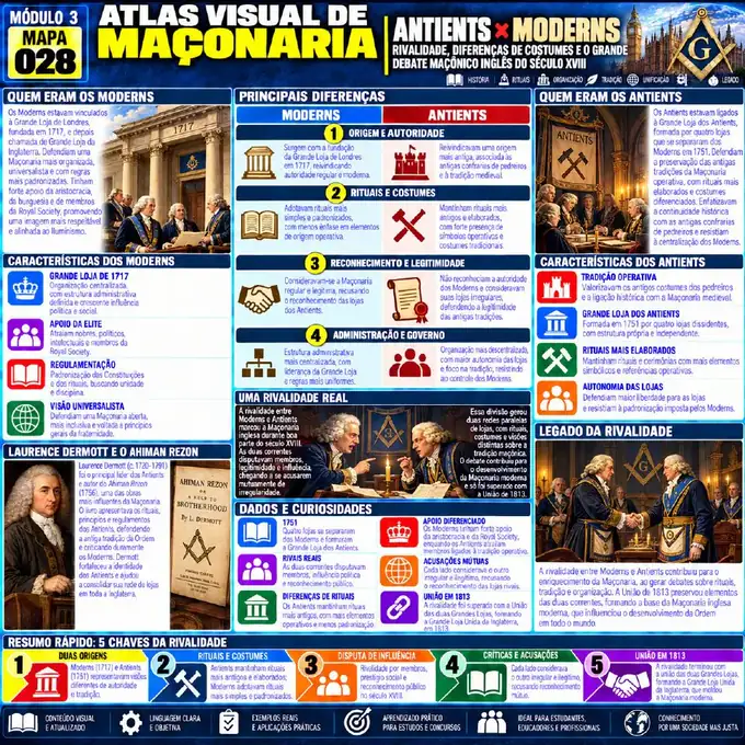 Mapa visual 28 do Atlas Visual da Maçonaria